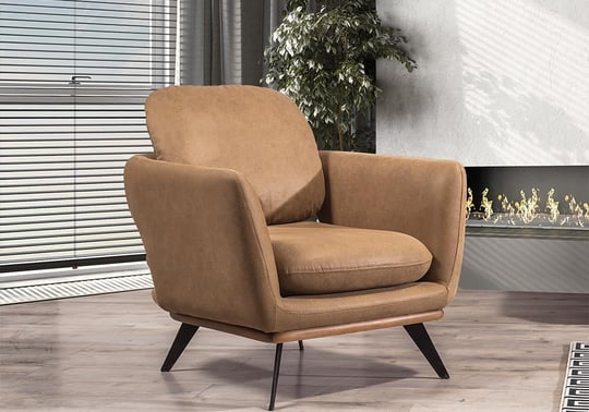 SALON OSLO 3-3-1-1 EN NUBUCK BEIGE MARRON
