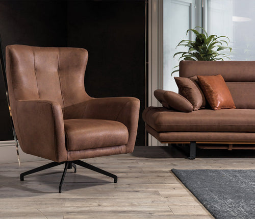 SALON PARIS  3-3-1-1 EN  NUBUCK MARRON BEIGE