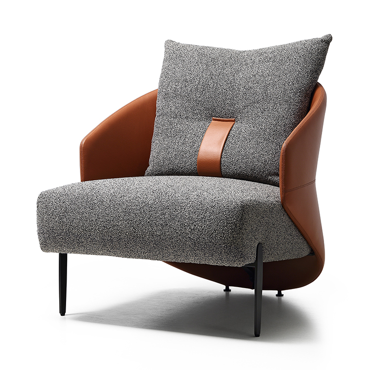 FAUTEUIL MOCHA BROWN EN CUIR