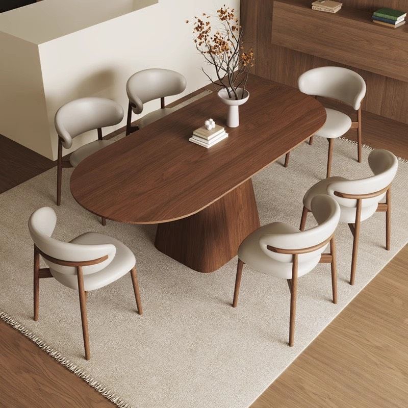 TABLE A MANGER ANKA BOIS AVEC 6 CHAISES 180X90 CM